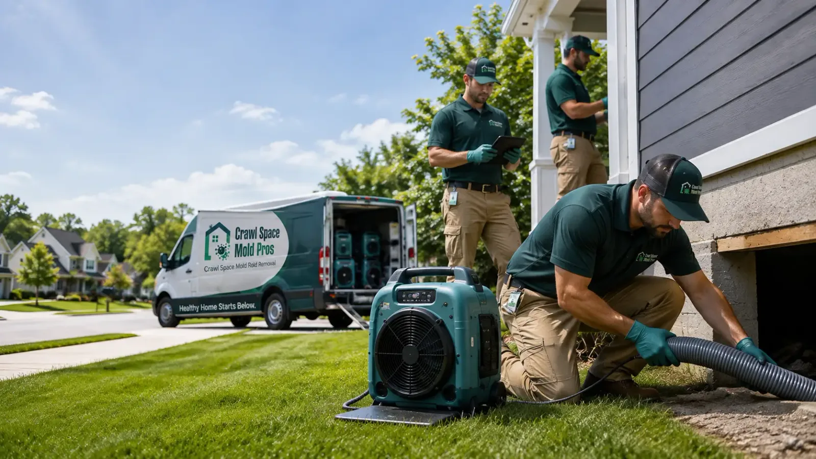 Crawl Space Mold Removal in Davis City, IA